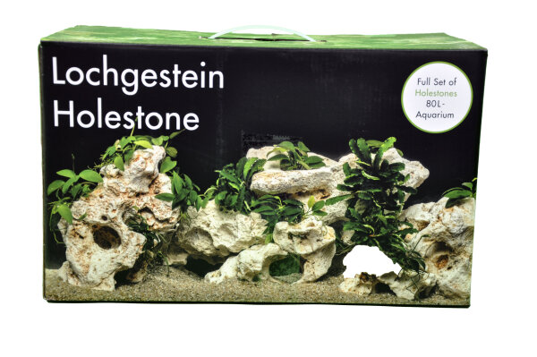 AQUADECOR Deko-Set Lochgestein 80
für 80 l Aquarium
7 Stück à 10 - 18 cm